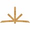 Ekena Millwork Alberta Rough Sawn Timber Gable Bracket, Western Red Cedar, 108"W x 58"H x 4"D x 6"F, 13/12 Pitch GBW108X58X0406ALB00RWR - alternate 1